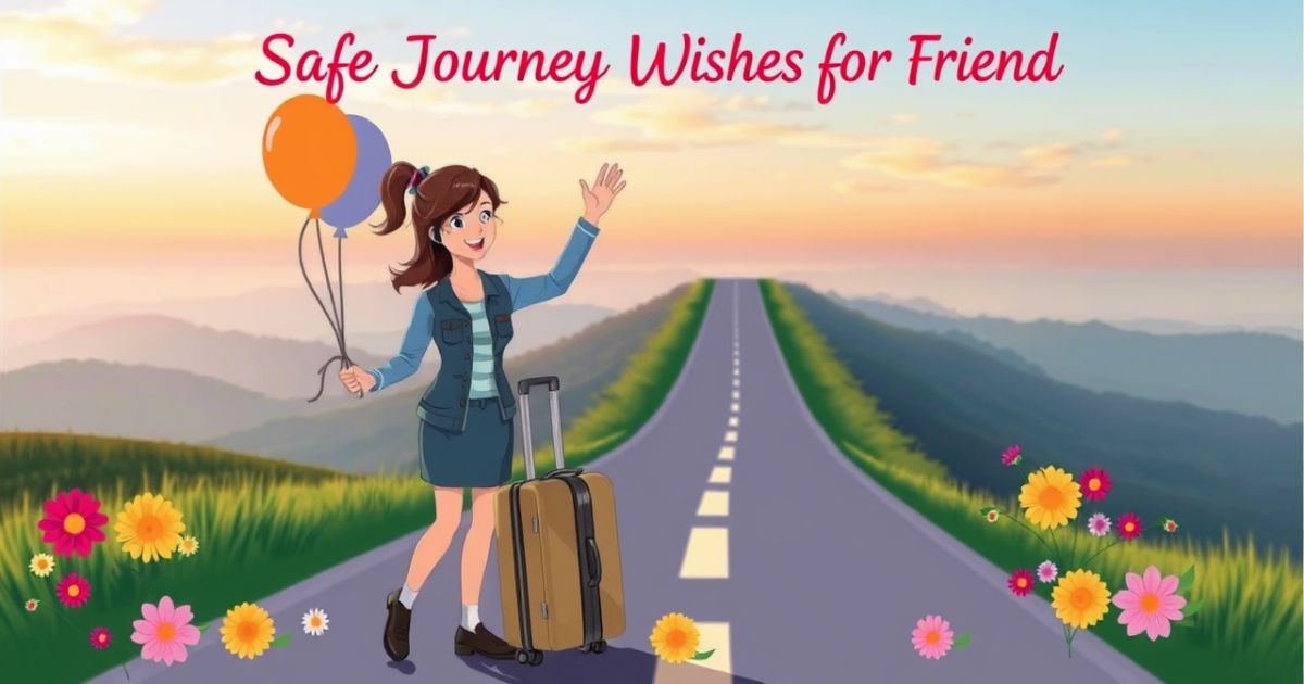 Safe Journey Wishes for Friend