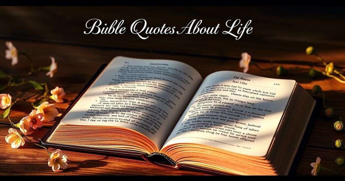 Bible Quotes About Life