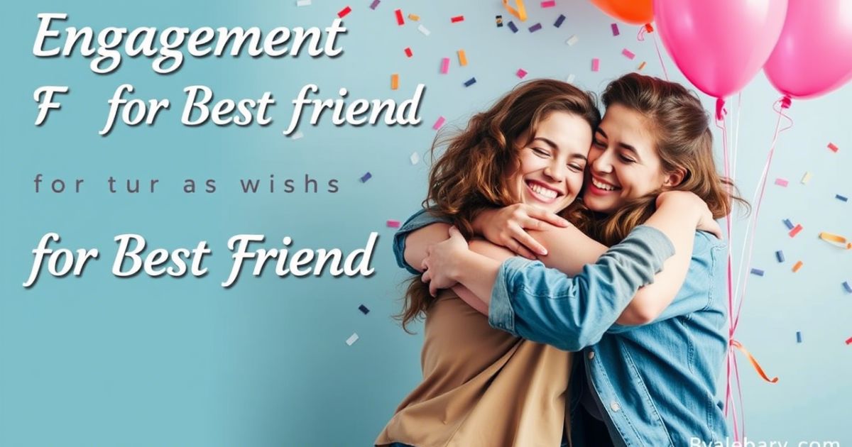 Engagement Wishes for Best Friend