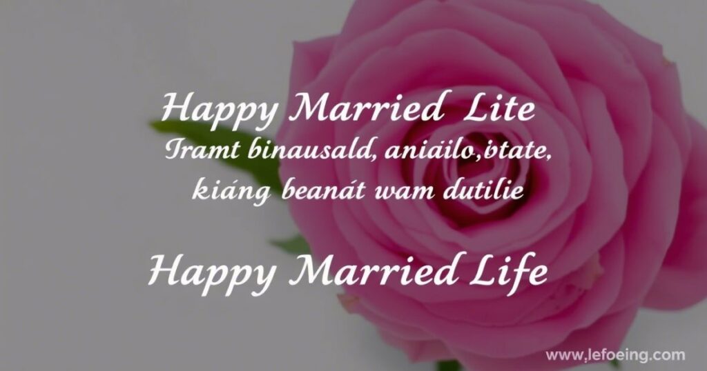 Happy Married Life Wishes Text Messages