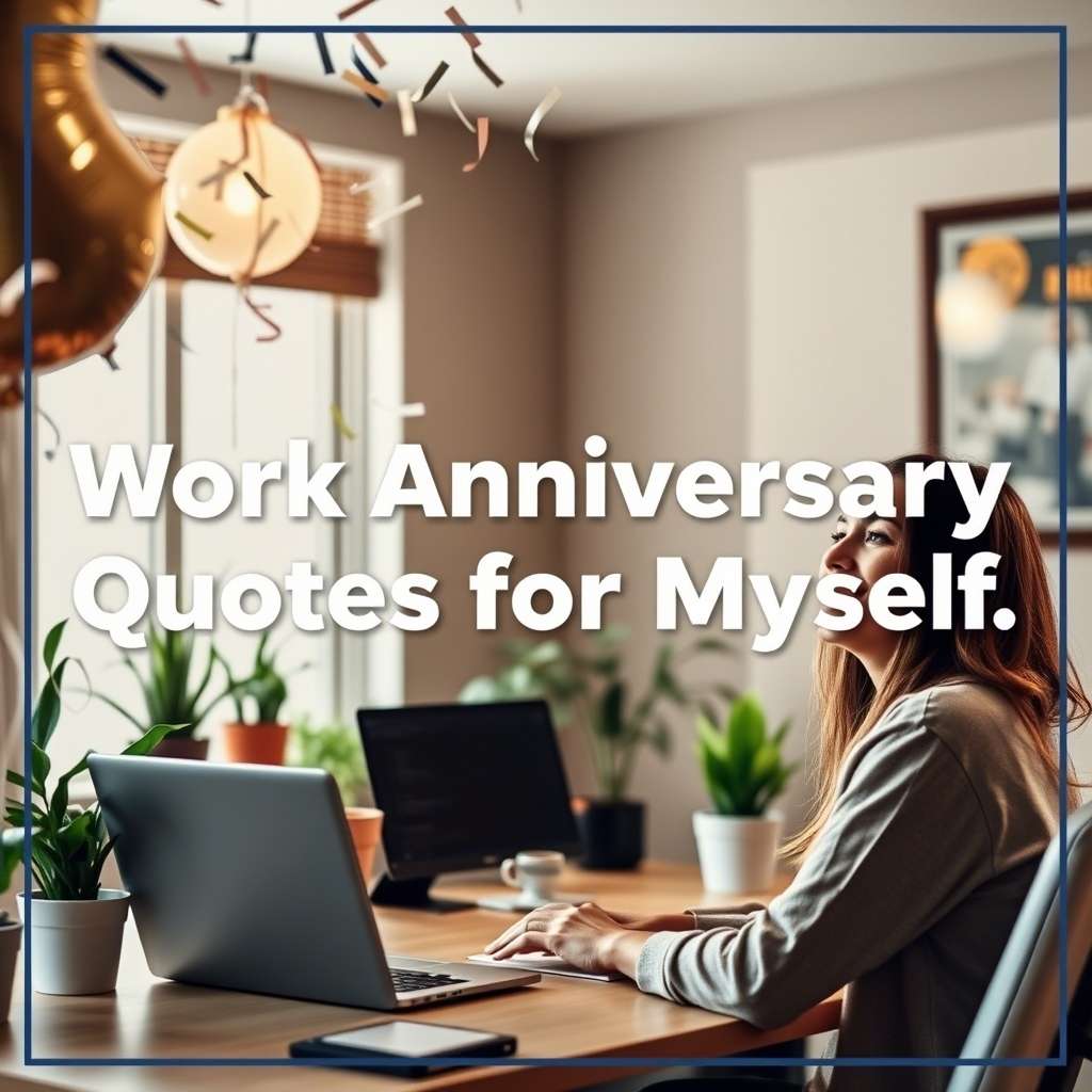 Inspiring Work Anniversary Quotes for Myself