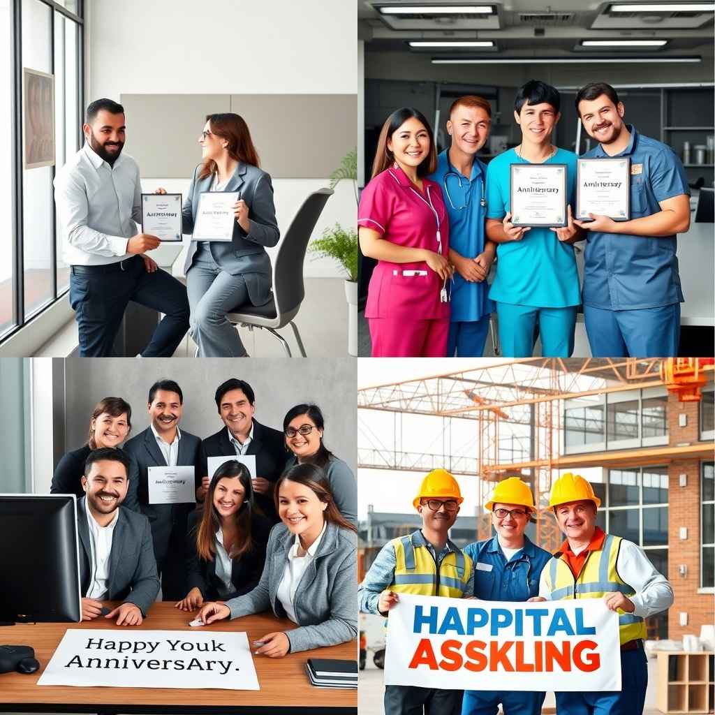 Work Anniversary Quotes for Different Roles and Industries