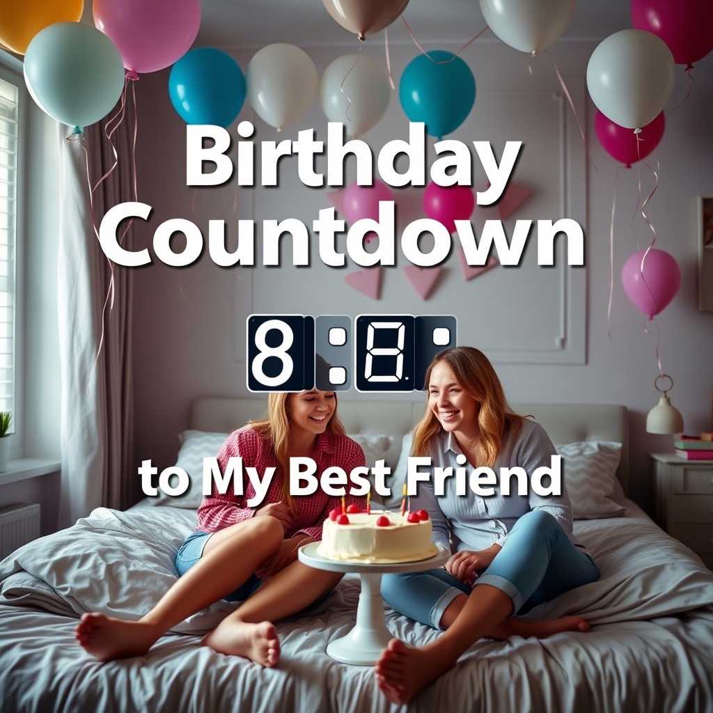 Birthday Countdown Captions for Best Friends