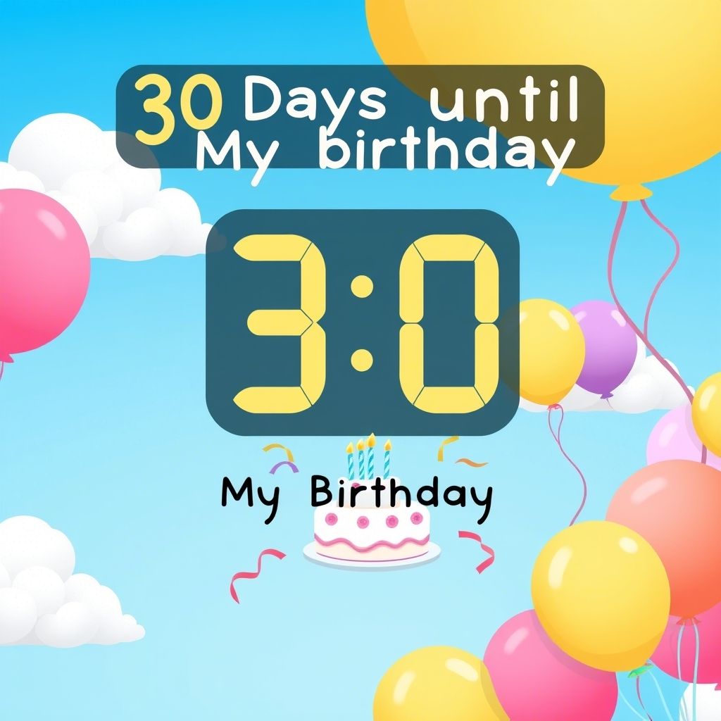 Birthday Countdown Quote for Myself