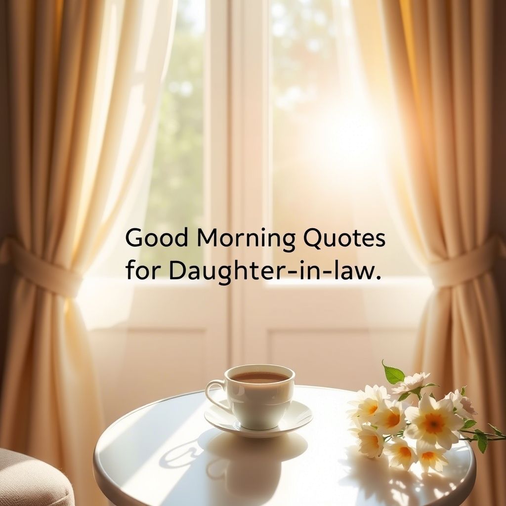 Good Morning Quotes for Daughter-in-Law