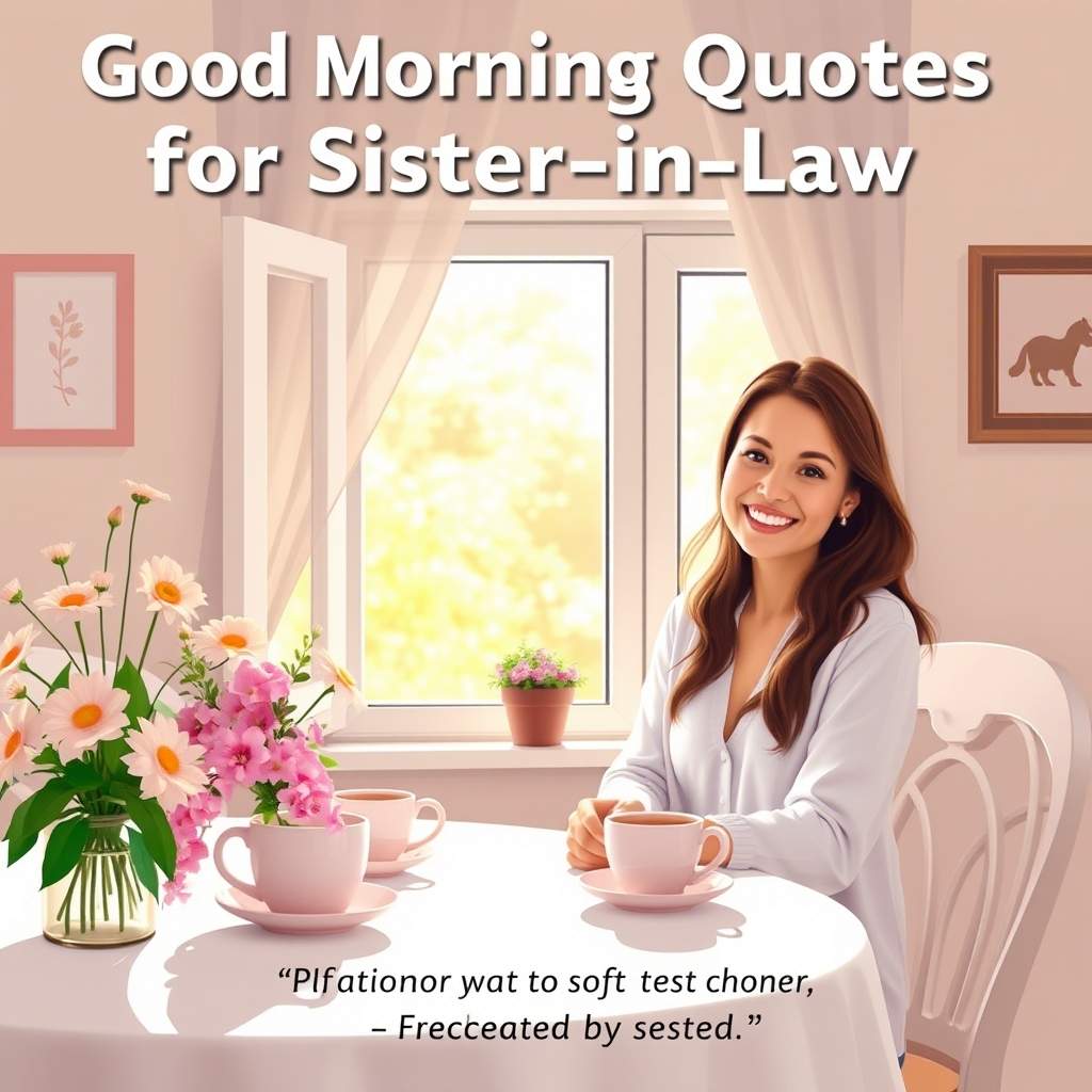 Good Morning Quotes for Sister-in-Law