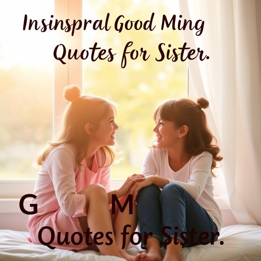 Inspirational Good Morning Quotes for Sister