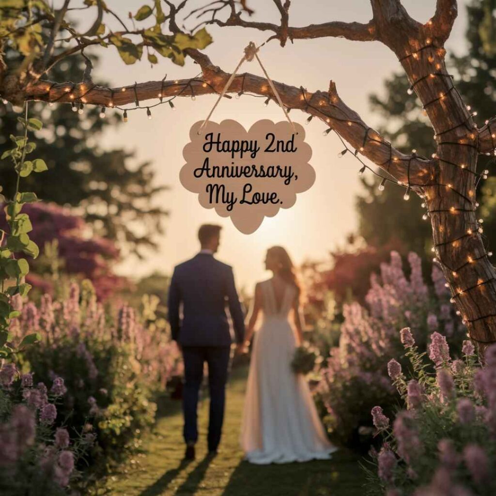 2nd Wedding Anniversary Wishes for Wife