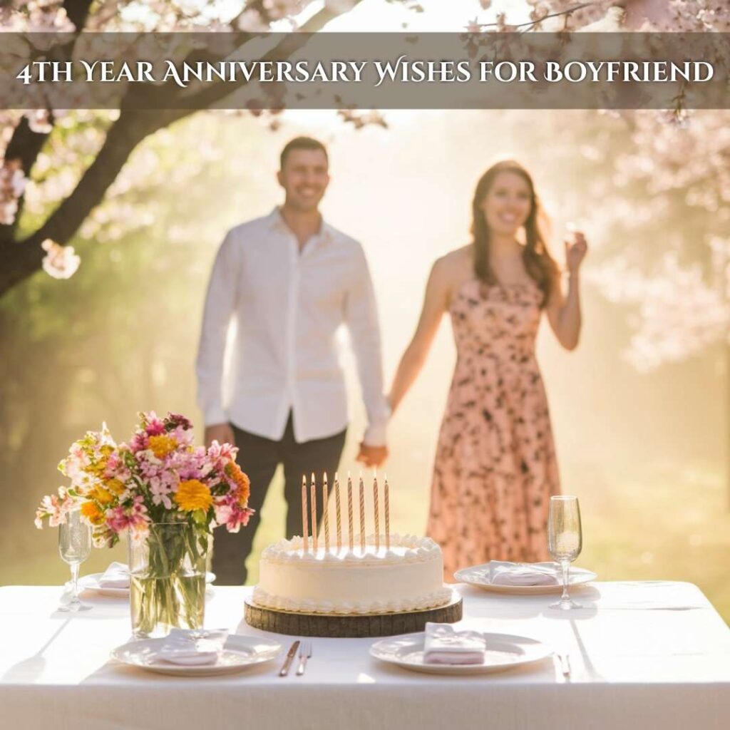 4th Year Anniversary Wishes for Boyfriend