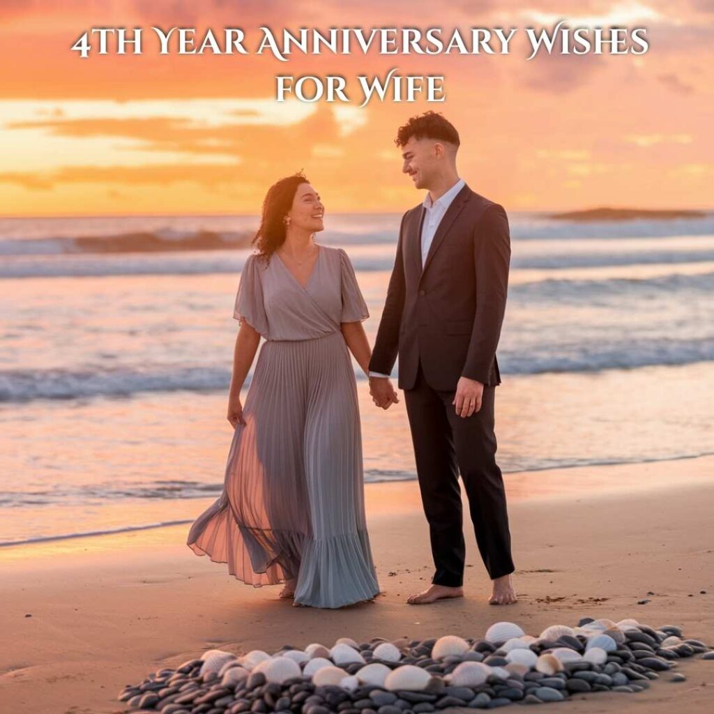 4th Year Anniversary Wishes for Wife