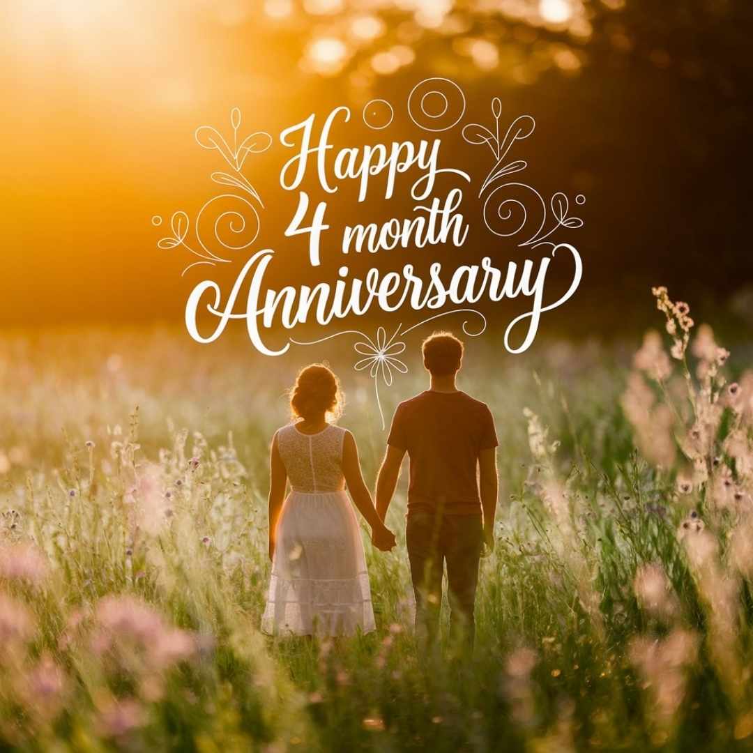 Happy 4 Month Anniversary Wishes